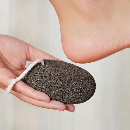Extra Thick Pumice Stone for Feet and Hands – Ergonomic, Durable Natural Foot File – Gray, 3.9x2.8x1.6 in – Ideal for Cracked Heel Treatment,Callus Remover for feet&Dead Skin Exfoliation - Image 3