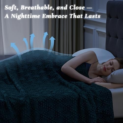 Anysay Knitted Weighted Blanket for Adult,Chunky Knit Throw 60''*80'' 17lbs - Image 3