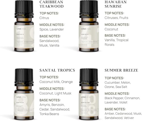VINEVIDA Summer Diffuser Oil Collection [Set of 8] - Scented Oil | Aromatherapy Diffuser Oils | Made in USA - Image 4
