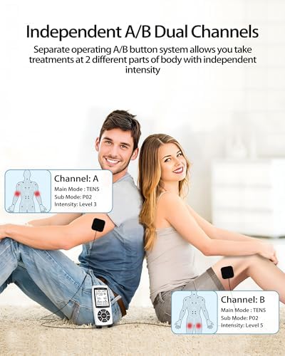 EMS Muscle Stimulator for Pain Relief Therapy, Electronic EMS TENS Unit Machine for Shoulder Pain Relief, Tens Massager for Neck Pain Relief, Sciatica Pain Relief - Image 6