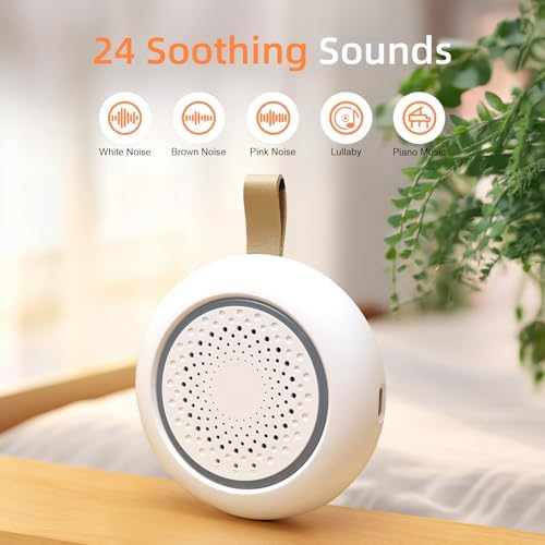 Hatch Portable Pink Sound Machine, Nature Sound White Noise Sound Machine with Night Light for Sleep, Meditation, Relaxation, Anxiety Relief, Concentration for Adults Kids Baby ADHD Home Office Travel - Image 2