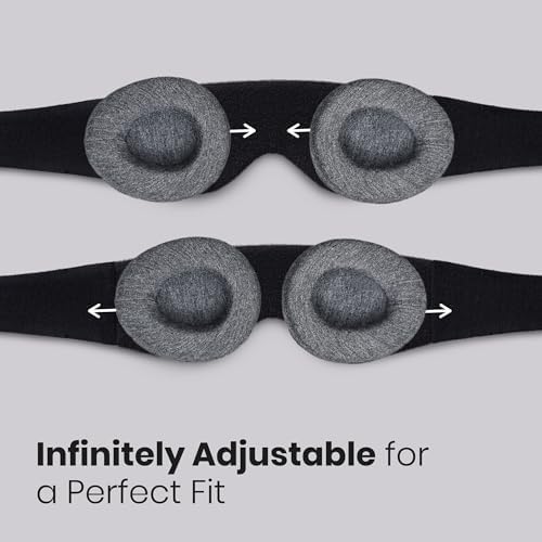Manta Original Sleep Mask - Maximum Blackout Sleep Mask for Deep Sleep, Adjustable with Detachable Eye Cups, Zero Eye Pressure for Back & Belly Sleepers, Ideal for Travel, Shift Work & Daytime Sleep - Image 4