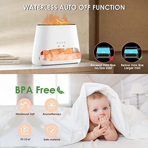 SALKING 2-in-1 Himalayan Salt Lamp & Essential Oil Diffuser for Home, 150ml - Image 6