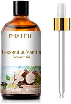 PHATOIL Coconut & Vanilla Fragrance Oil for Diffuser Aromatherapy 3.38FL.OZ by PHATOIL