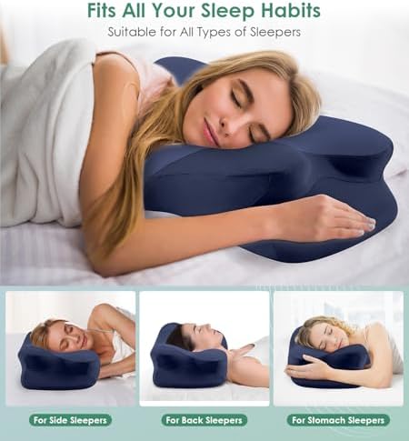 DONAMA Cervical Pillow Ergonomic Memory Foam Pillow for Neck Support - Image 5