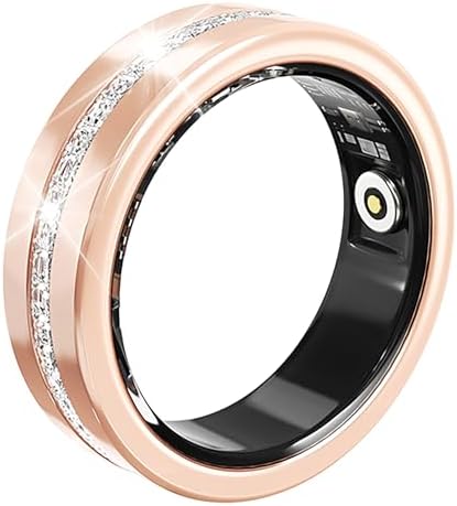 Smart Fitness Ring for Women Diamond Ring Activity Tracker Heart Rate Monitor Sleep Tracker Smart Rings Pedometer Step Counter Calorie Counter Exercise Ladies Rings for Women by CNBRO