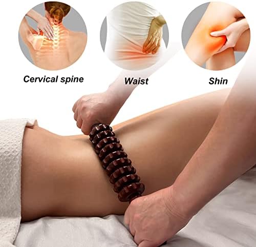 2Pcs Wood Massage Roller Stick for Muscle Relief & Cellulite Reduction - Image 5
