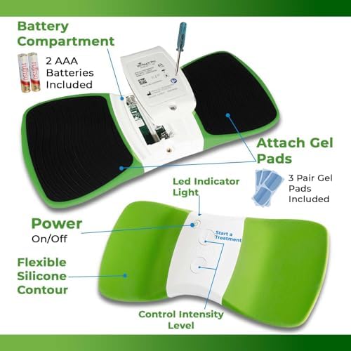 Hollywog WiTouch Pro Bluetooth TENS Unit – Wireless Lower Back Pain Relief Device | Wearable & Discreet | 15 Intensity Levels + App Control | Includes 3 Pairs Gel Pads - Image 4