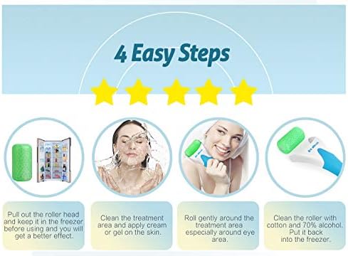 ESARORA Ice Roller for Face & Eye, Puffiness, Migraine, Pain Relief and Minor Injury, Skin Care Products - Image 6