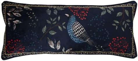 patdrea Designer French Velvet Throw Pillow Cover,12"x28"-Doodle A by patdrea