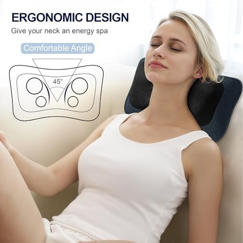 Mo Cuishle Electric Shiatsu Back Massager with Heat - Powerful 3D Kneading for Neck, Shoulder, Lower Back Pain Relief - Ergonomic Design for Home, Office, & Car - Gifts for Women, Men, Mom & Dad - Image 2