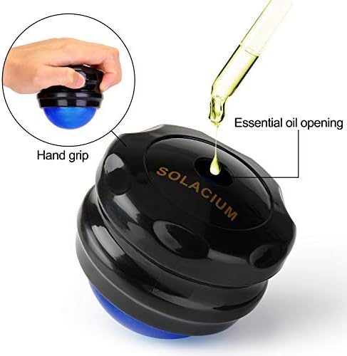 Solacium Manual Massage Roller Ball - Massager and Therapy Tool for Sore Muscles, Shoulders, Arms, Neck, Back, Feet, Body, Deep Tissue, Stiffness, Joint Pain, Stress Relief - Image 5