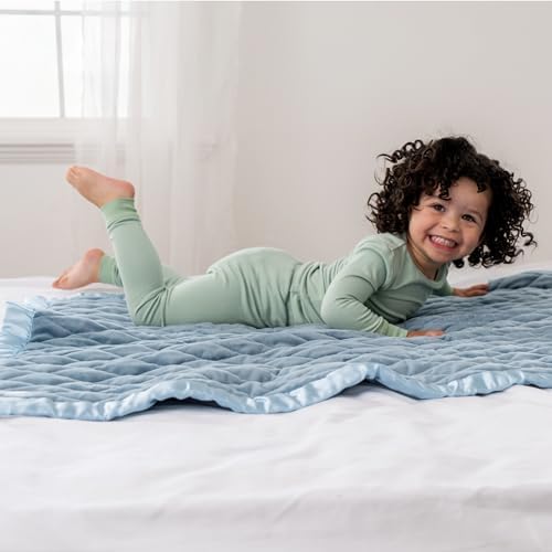 Dreamland Baby 4lb Weighted Blanket for Kids (Ocean Blue) - Image 4
