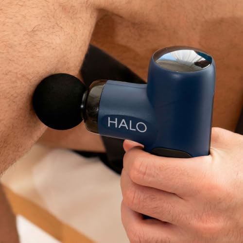 Halo Compact Percussion Massager | Portable Muscle Massage Gun with 4 Attachments, 4 Speed Settings & Smart Mode, Rechargeable Percussion Massage Device for Deep Tissue Relief - Image 5