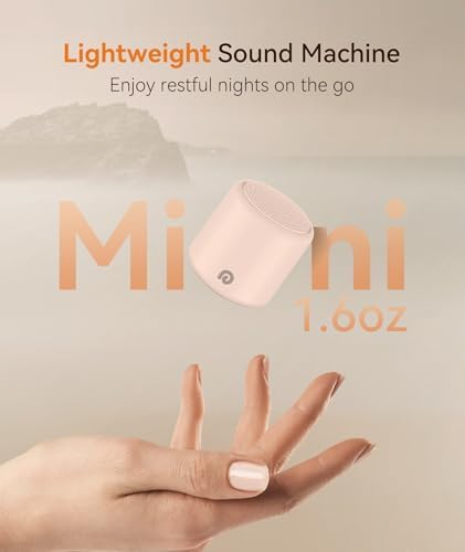 Dreamegg Travel White Noise Machine - Portable Sound Machine for Baby Adults, Travel Sound Machine for Sleep, 16 Nature Sound, Timer, White Noise Machine for Sleeping Gift, Pink - Image 3