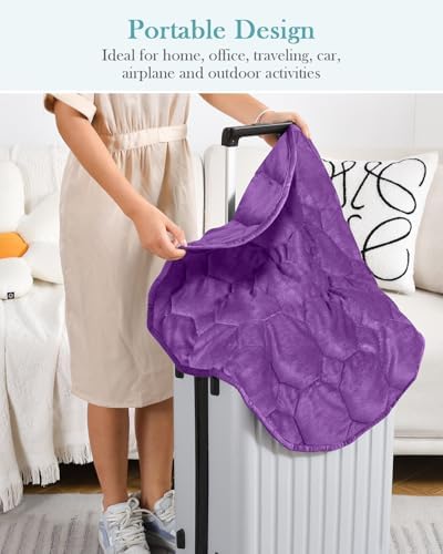 Topblan Weighted Lap Blanket Pad 7lbs for Adults, 29 x 24 Small for Travel - Image 4