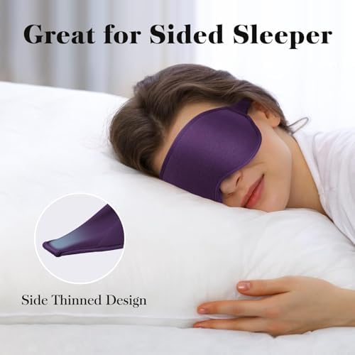 Fygrip 3D Eye Mask Sleep Mask for Men & Women, Purple - Image 7