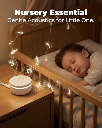 White Noise Sound Machine for Sleep, Portable White Noise Sound Machine with 30 Soothing Sounds, 3 Timers, Night Light, Memory Function for Baby Registry, Adults, Kids, Travel, Home, Office - Image 6