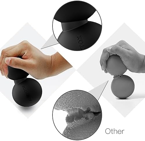 Peanut Massage Ball,Double Lacrosse Ball for Neck Sore Muscles,Medium Density Myofascial Release Massager Ball for Deep-Tissue Massage Muscle Knots Yoga Therapy(Black) - Image 6