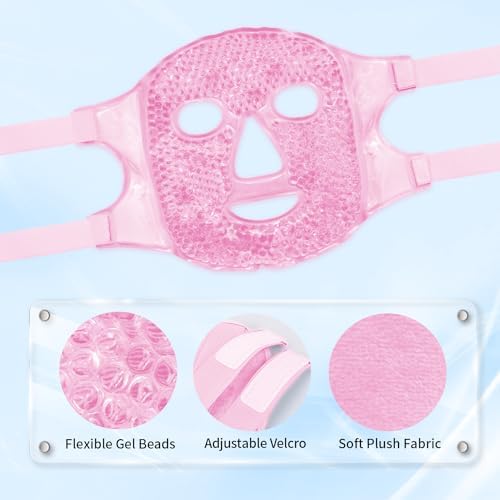 Cold Face Eye Masks Ice Face Mask Hot Cold Compress - Image 3