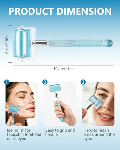Ice Roller for Face and Eye Reduce Puffiness & Soothe Skin - Image 2