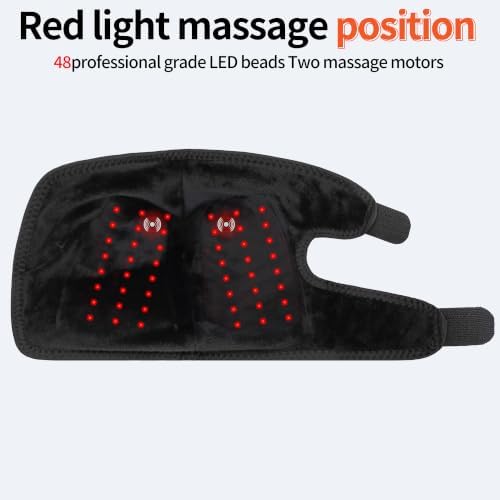 Cordless Ankle Massager for Pain Relief, Red Light Ankle Heating Pad with Massage, Foot Heating Pad with Adjustable Vibration and Heat Settings - Image 7