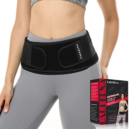 Sacroiliac SI Joint Hip Belt for Women Men - Lower Back Support Brace by PARPERNA