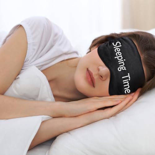 4 Pack Funny Eye Mask for Sleeping Blackout, Black - Image 5