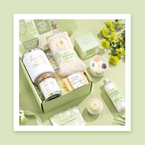 Self Care Get Well Soon Gift Baskets for Women, 8pcs Christian Birthday Gifts for Women Inspirational Christmas Ideas for Mom Her Friend, Care Package After Surgery Thinking of You Sympathy Box - Image 2