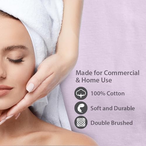 ForPro Premium Flannel 3-Piece Massage Sheet Set, English Rose - Image 5