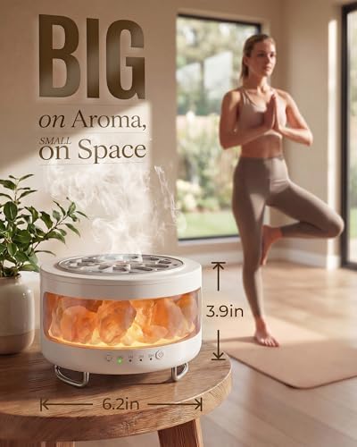 Essential Oil Diffuser with Himalayan Salt Lamp, Scent Diffusers for Home - Image 5