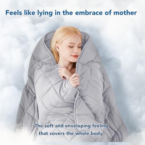 Topcee Weighted Blanket for Adults (15 lbs, 60" x 80") Queen Size Soft Cooling Heavy Blanket Sleeping, Apply to 130-160 lbs Body, Thick Breathable Blanket with Glass Bead, Easy Care - Image 4