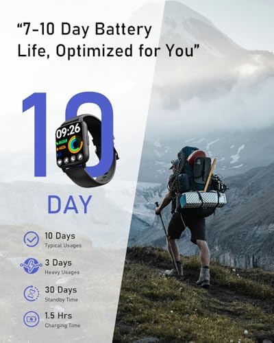 DIVElink Smart Watches for Men Women Fitness Tracker with Heart Rate Monitor IP68 Waterproof 100+ Sport Mode Activity Trackers Compatible with iPhone Android Phones - Image 6