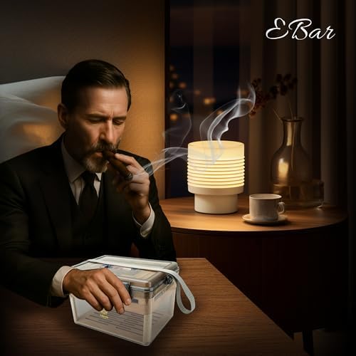 Your Elegant Bar Airview Large Cigar Humidor Box | Lockable Travel Friendly Desktop Humidor with Built-in Digital Hygrometer and Humidifier – Premium Cedar Interior Cigar Case Holds 50 cigars - Image 7