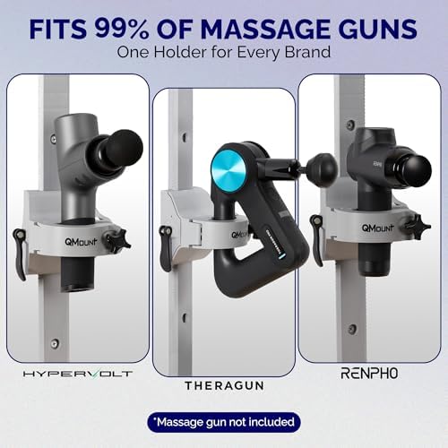 Massage Gun Holder & Wall Mount – Hands-Free for Full Body Muscle Recovery – Fully Adjustable Massage Gun Wall Mount Holder – Heavy Duty, No-Slip, Supports Deep Massaging (Wall Mount) - Image 3