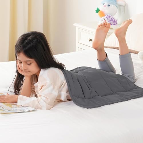 Topblan Weighted Lap Blanket 2 lbs, 19 x 21 Small Size for Summer by Topblan