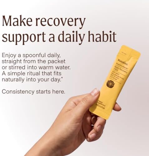 Manukora Body Recovery + Gut, Turmeric & Ginger, Raw Manuka Honey, 10ct - Image 6