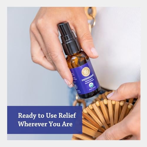 Silk Road Organic Peppermint Essential Oil Cooling Spray, USDA Certified - Image 6