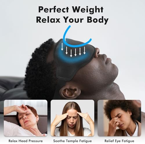 3D Weighted Eye Mask for Lash Extensions, Eye Covers for Sleep - Image 3