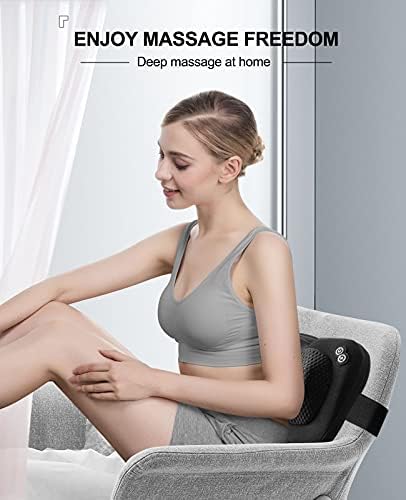 VIKTOR JURGEN Back Massager Neck Massager with Heat, Massage Pillow Gifts for Mothers Day & Fathers Day, Electric Shiatsu Shoulder Massager, Deep Kneading Massager for Back Pain, Neck Pain - Image 5
