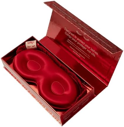 Slip Silk Contour Sleep Mask, Scarlet - Lash-Friendly Design, Blocks Light - Image 5