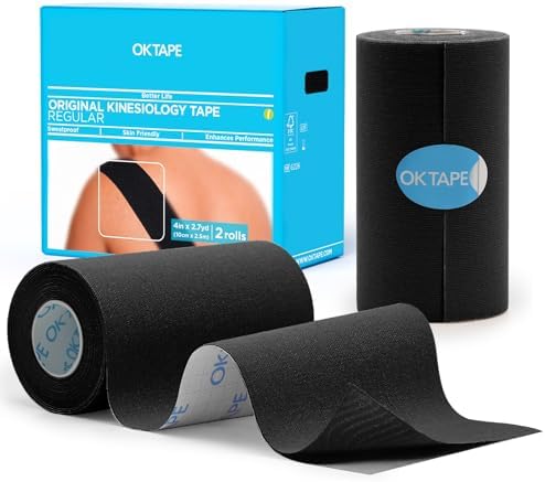 OK TAPE Extra Wide Kinesiology Tape, 4 Inch Wide Uncut Roll by OKTAPE