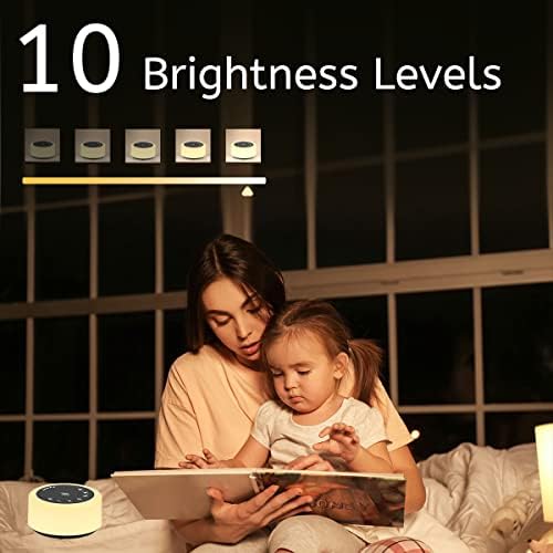 Soother Sleep Sound Machine Night Light White Noise Machine with 30 Soothing Sounds & 12 Color Night Lights for Baby Kids Adults Brown Noise Machine with Timer & Continuous Play for Home Travel Office - Image 4