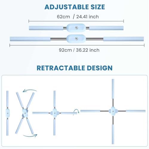 Yoga Stick, Back Cross Orthosis for Adult And Child, Foam Stainless Steel Material, Improving Hunchback and Chest Back Support, Hump Corrector Posture Corrector Stick Stretching rod(23.6-35.4in) - Image 3