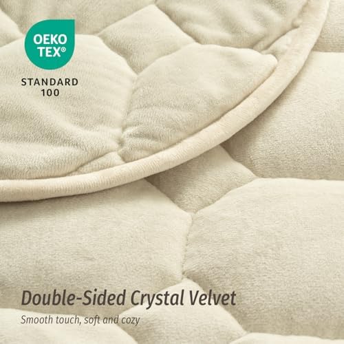 Wemore Weighted Lap Blanket 7lbs, 24"x29" Small Travel Blankets for Adults - Image 6
