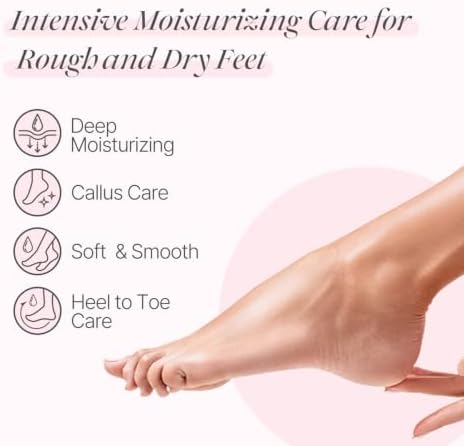 koelf Rose Petal Satin Foot Mask (5 Pairs) - Korean Skin Care, Nourishing & Moisturizing Socks, Rose Scented Foot Masks with Peptides, Collagen, Shea Butter & Urea for Soft, Smooth Feet - Image 3