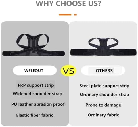 Posture Corrector for Women and Men, Upgraded Full Back Brace Support, Adjustable Shoulder Straightener for Improving Back Posture L(35"-40") - Image 5