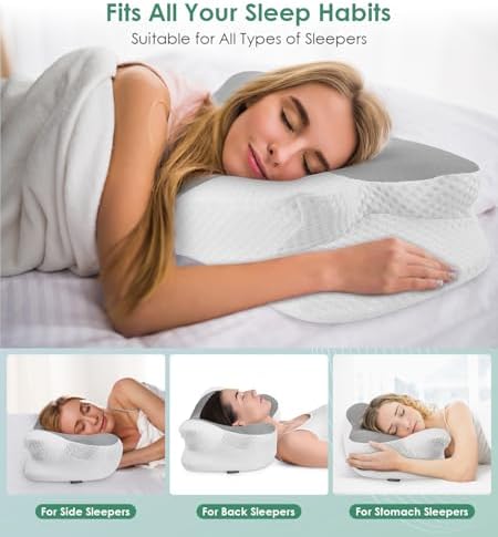 DONAMA Cervical Pillow Ergonomic Memory Foam Pillow for Neck Support - Image 6