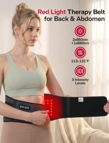 Medisana Red Light Therapy for Body with Heat and Vibration, Red Light Belt - Image 2