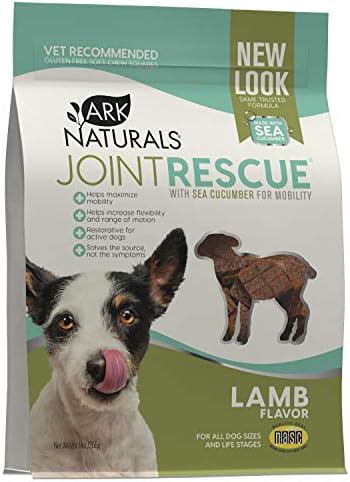 Ark Naturals Joint Rescue Dog Chews, Lamb Flavor, Joint Supplement with Glucosamine & Chondroitin, 1 Pack by ARKNATURALS
